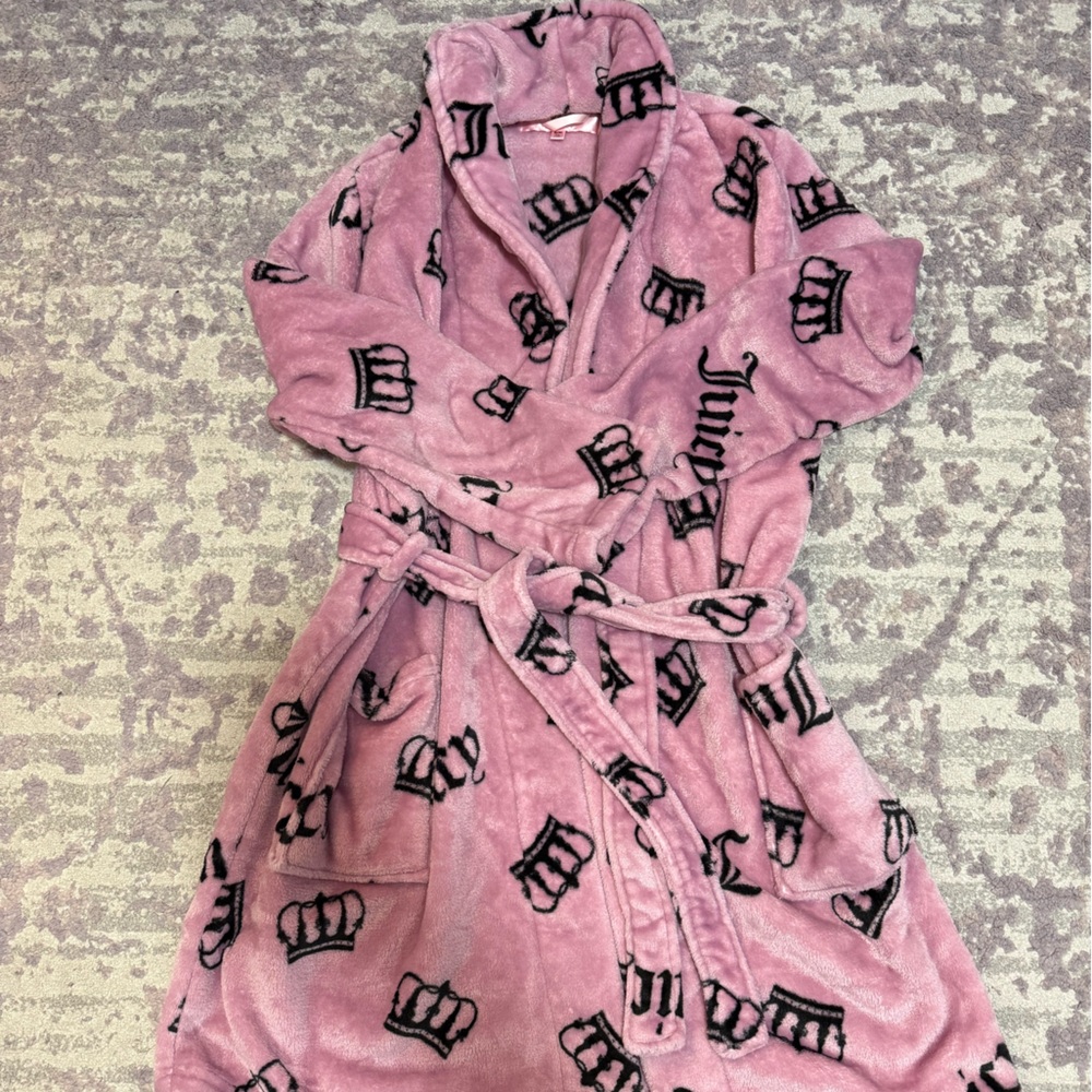 Juicy Couture Pink Plush Robe